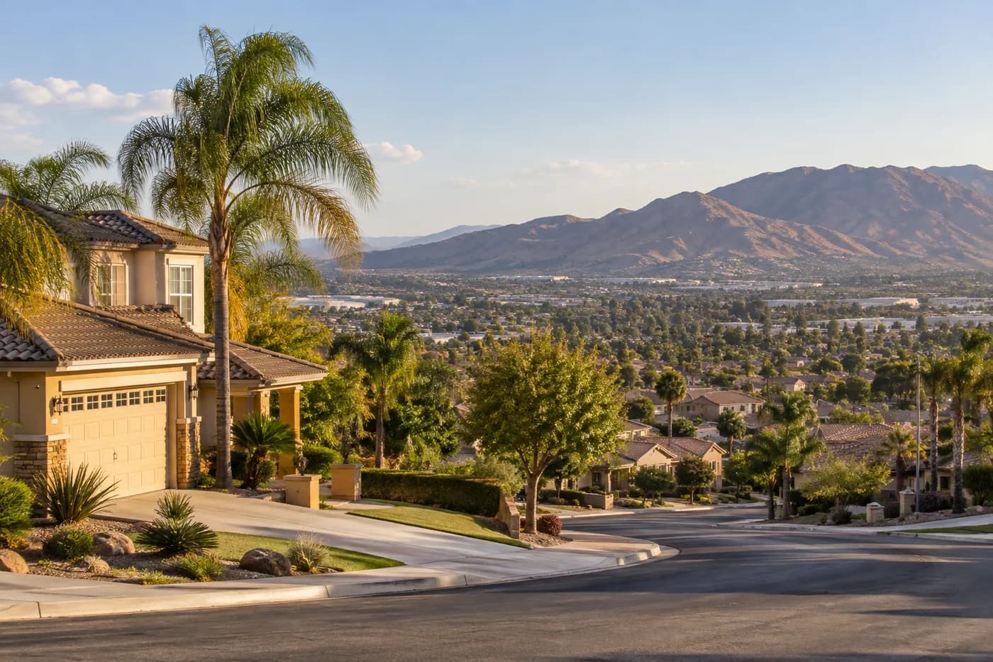 Moreno Valley, California cityscape