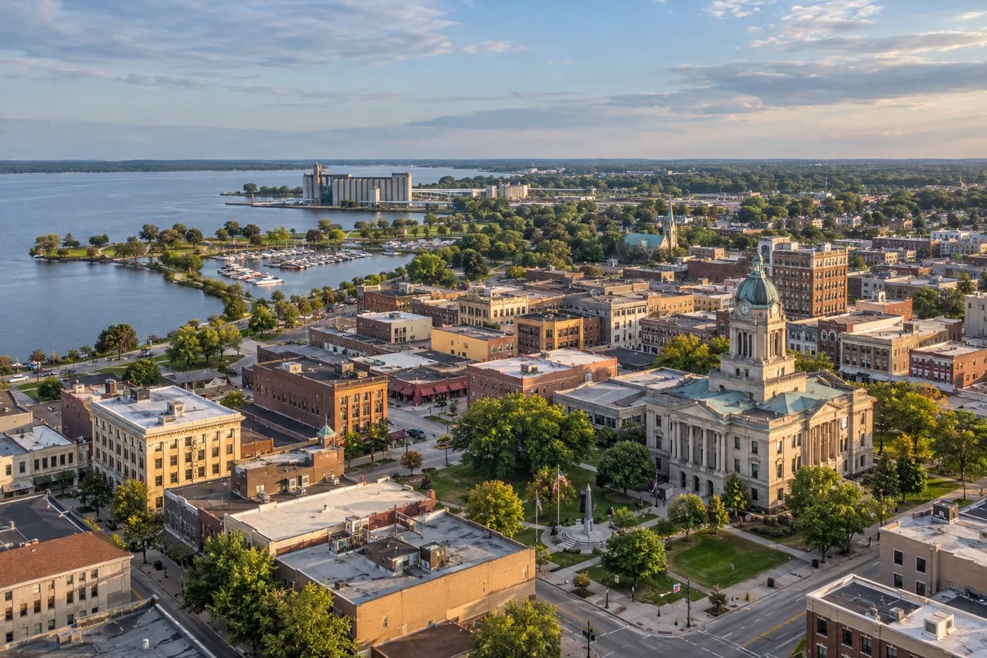 Decatur, Illinois cityscape