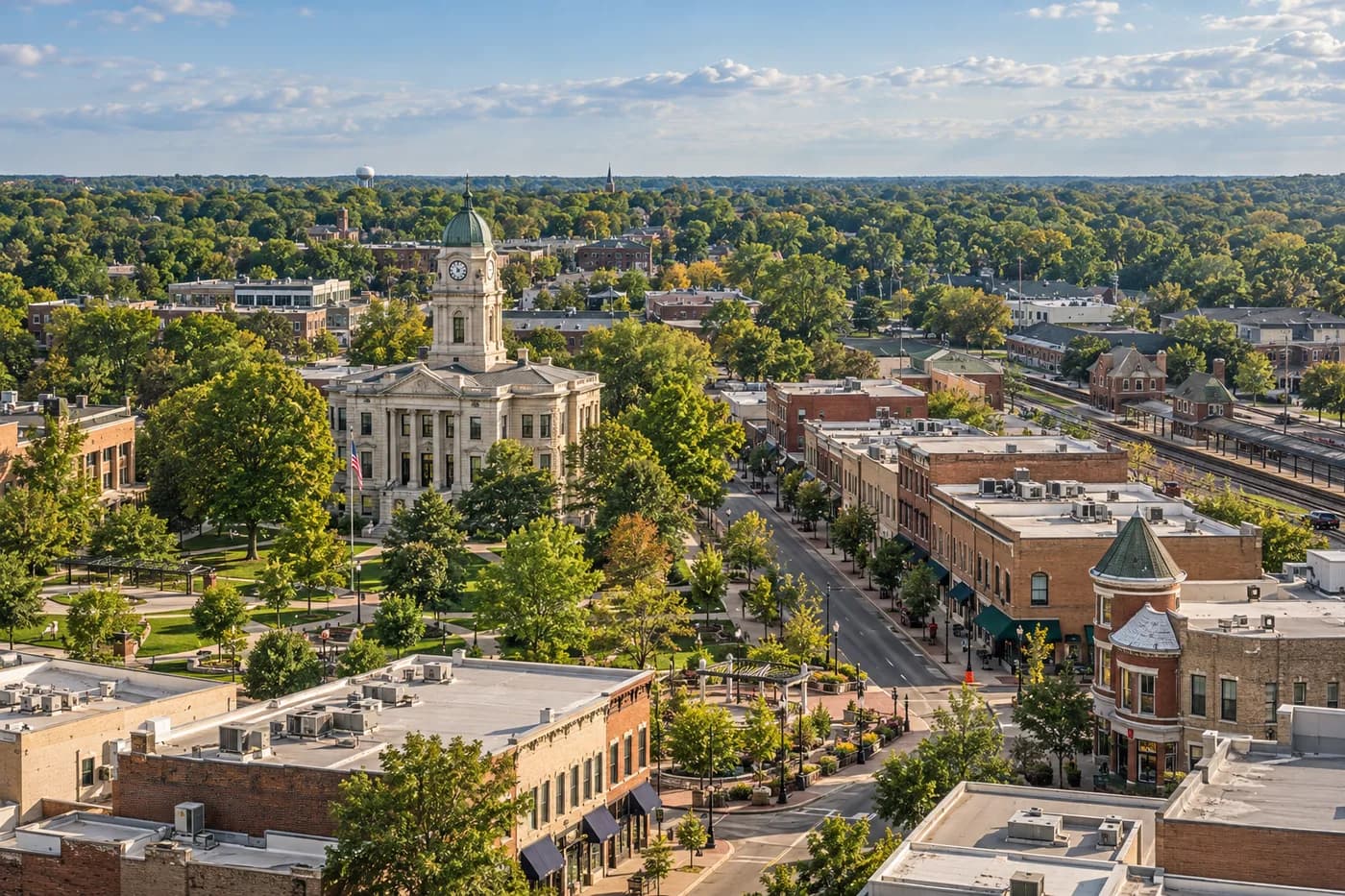 Downers Grove, Illinois cityscape