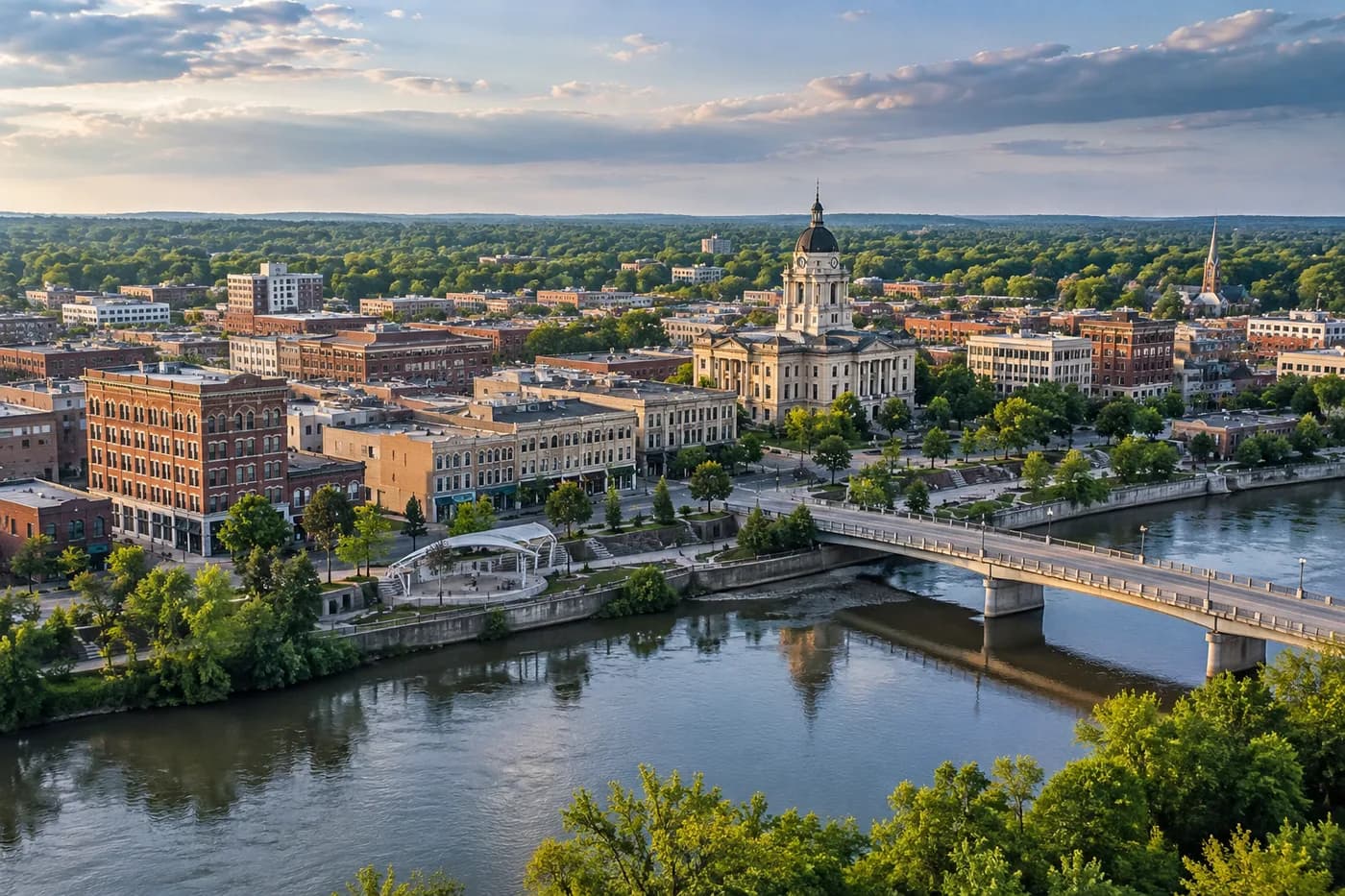 Lafayette, Indiana cityscape