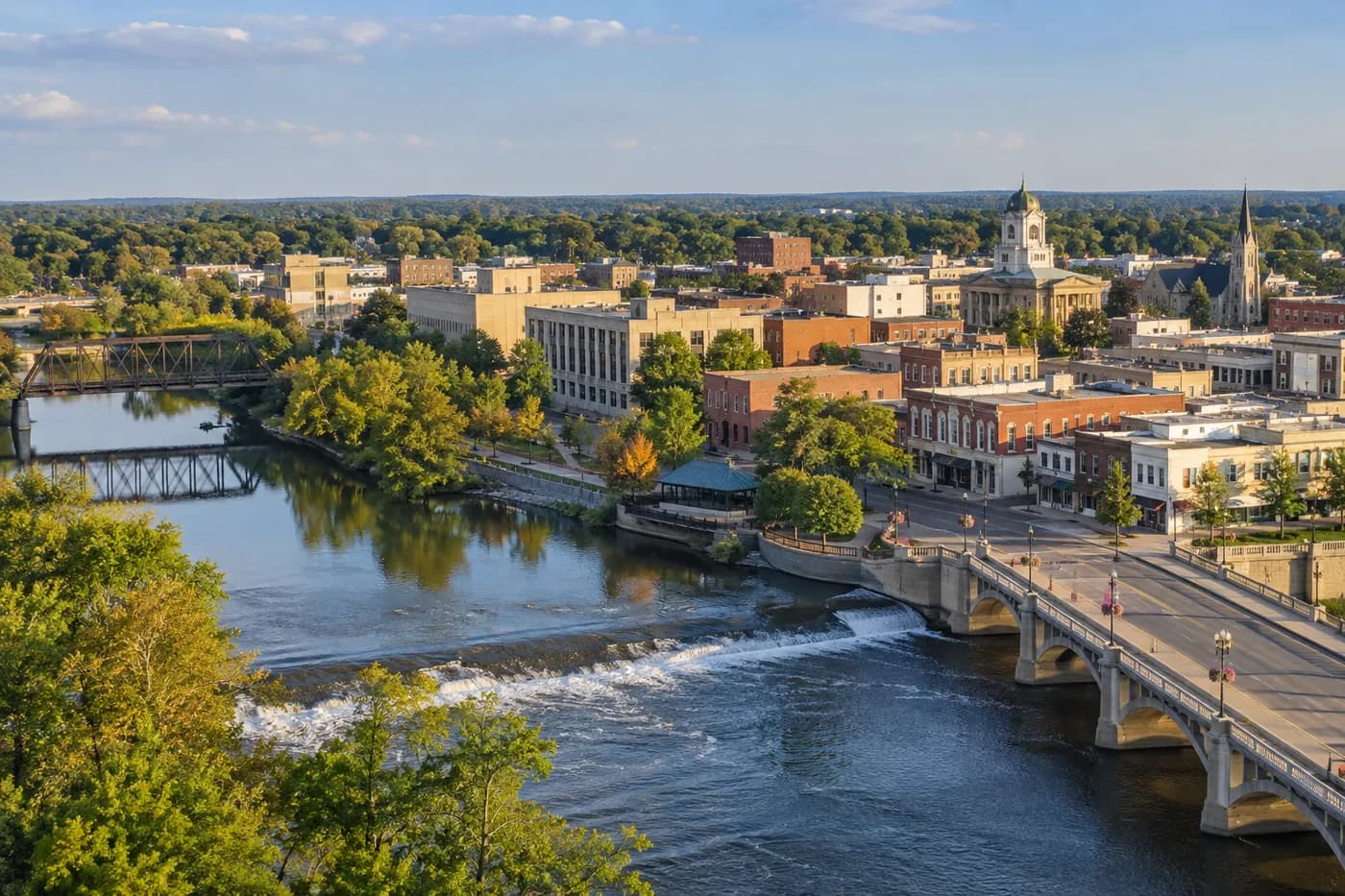 Mishawaka, Indiana cityscape