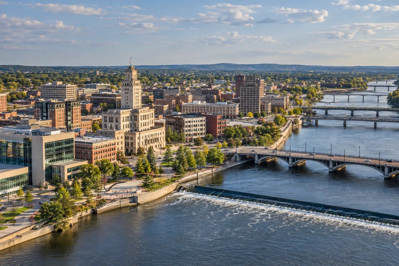 Cedar Rapids, Iowa cityscape