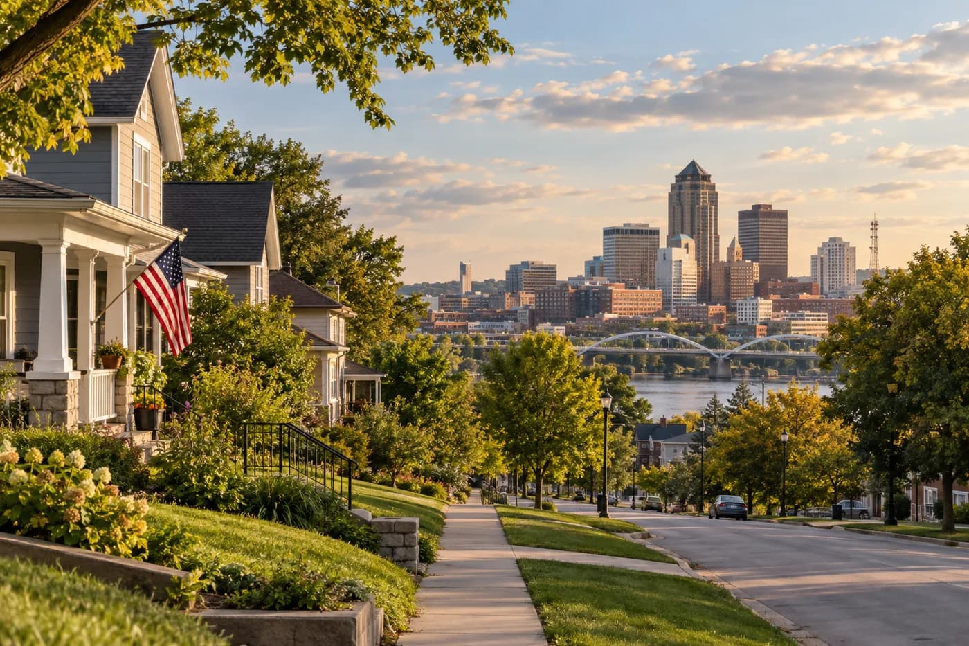 Des Moines, Iowa cityscape