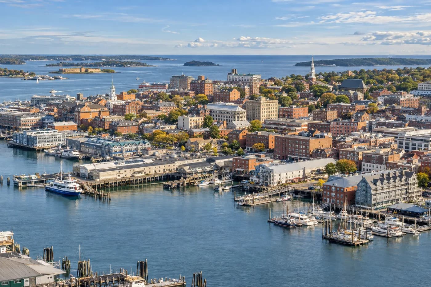 Portland, Maine cityscape