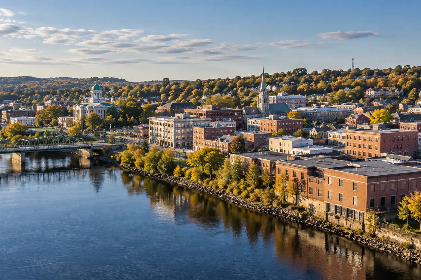 Waterville, Maine cityscape
