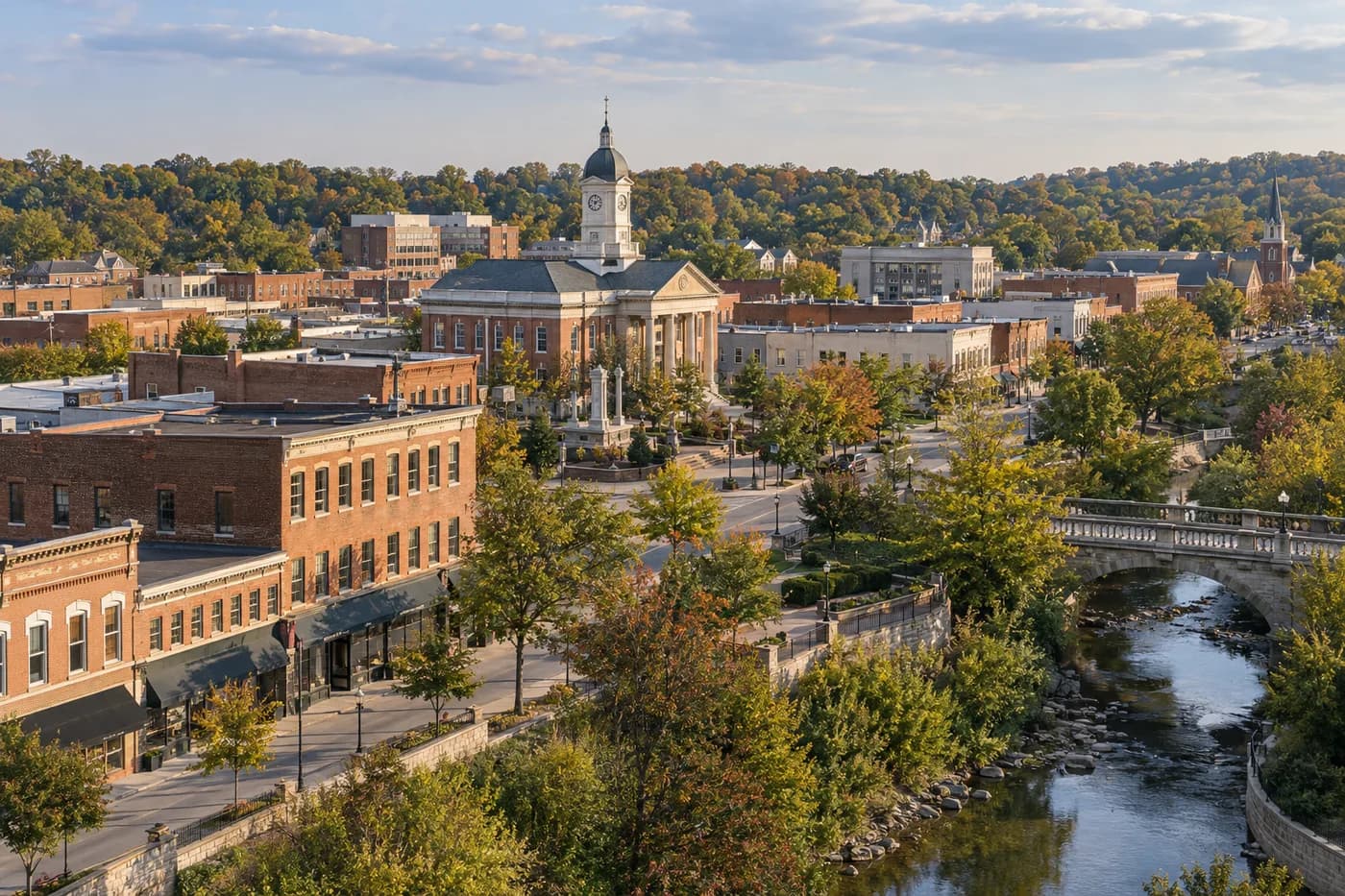Catonsville, Maryland cityscape