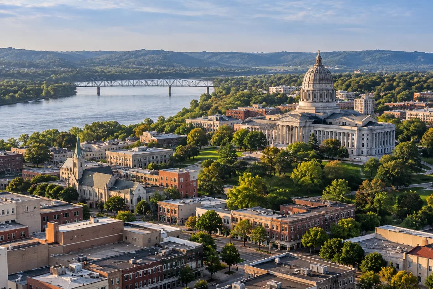 Jefferson City, Missouri cityscape