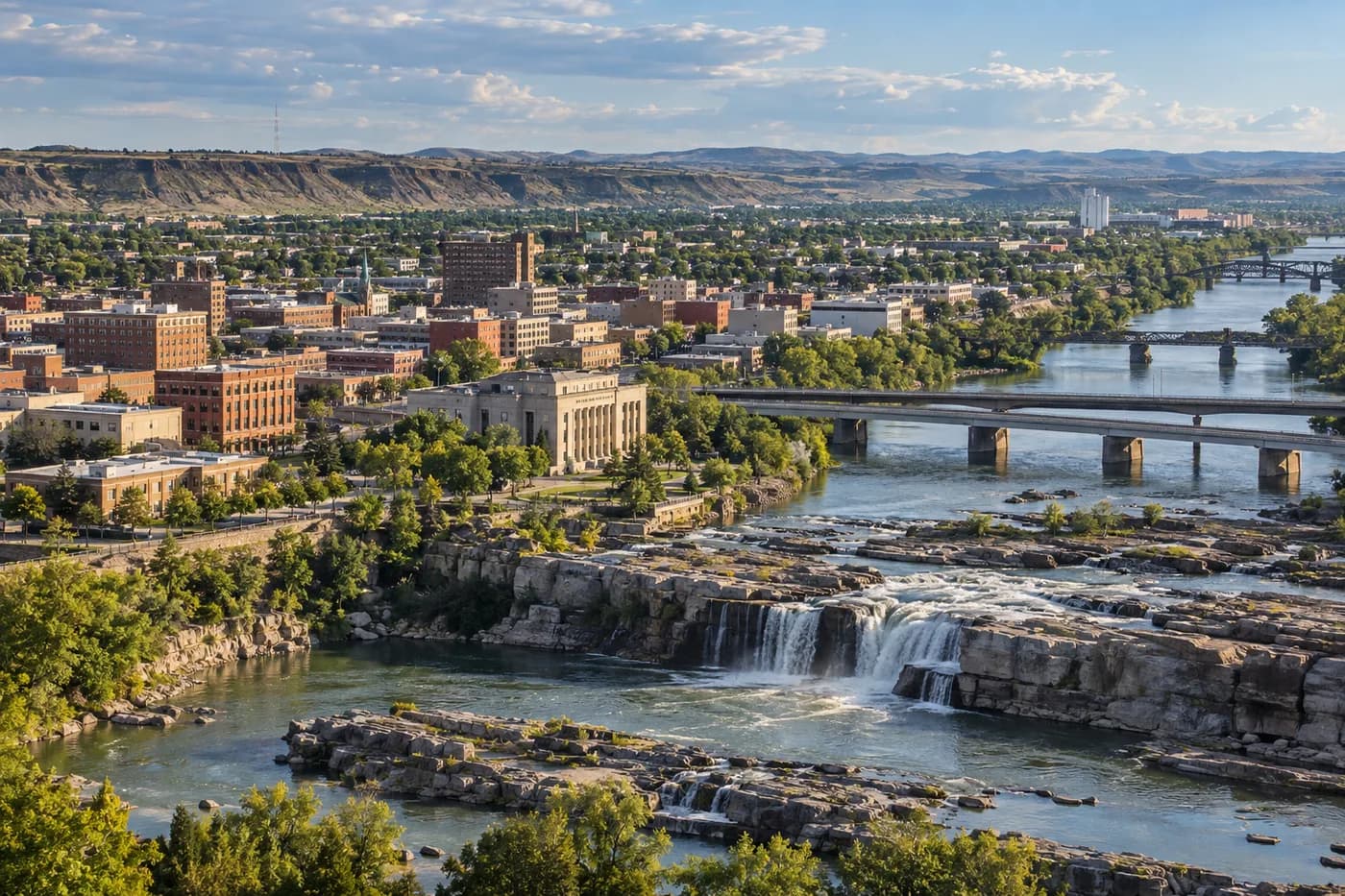 Great Falls, Montana cityscape