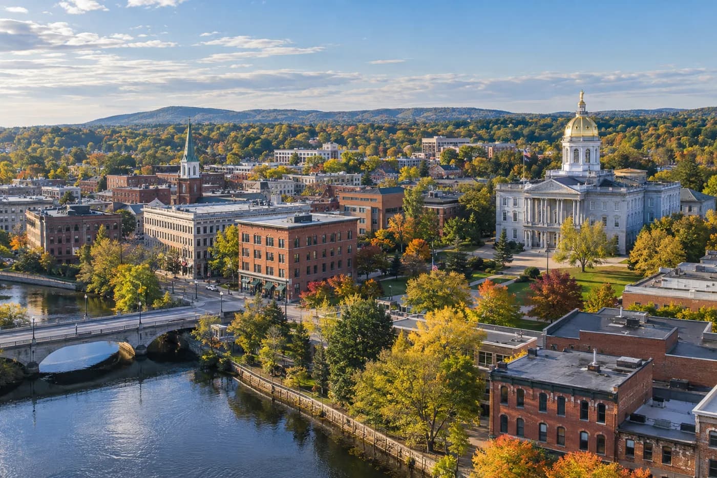 Concord, New Hampshire cityscape