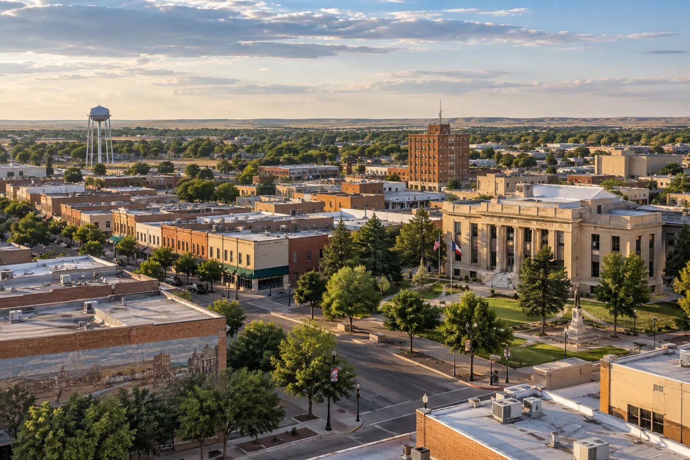 Clovis, New Mexico cityscape