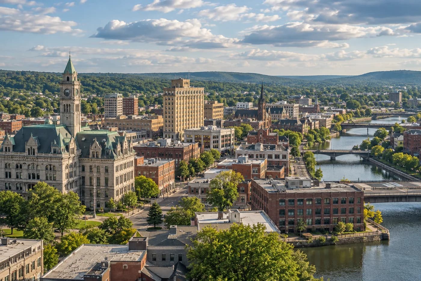 Utica, New York cityscape