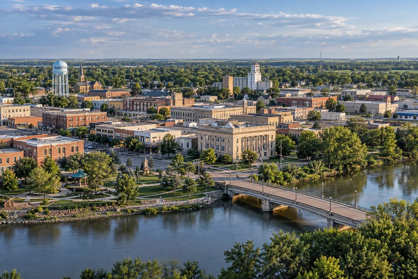 Wahpeton, North Dakota cityscape