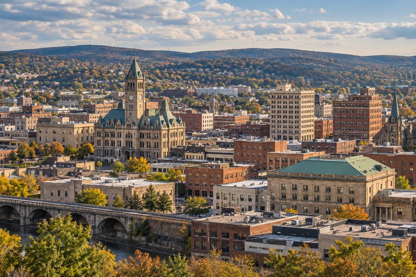 Scranton, Pennsylvania cityscape