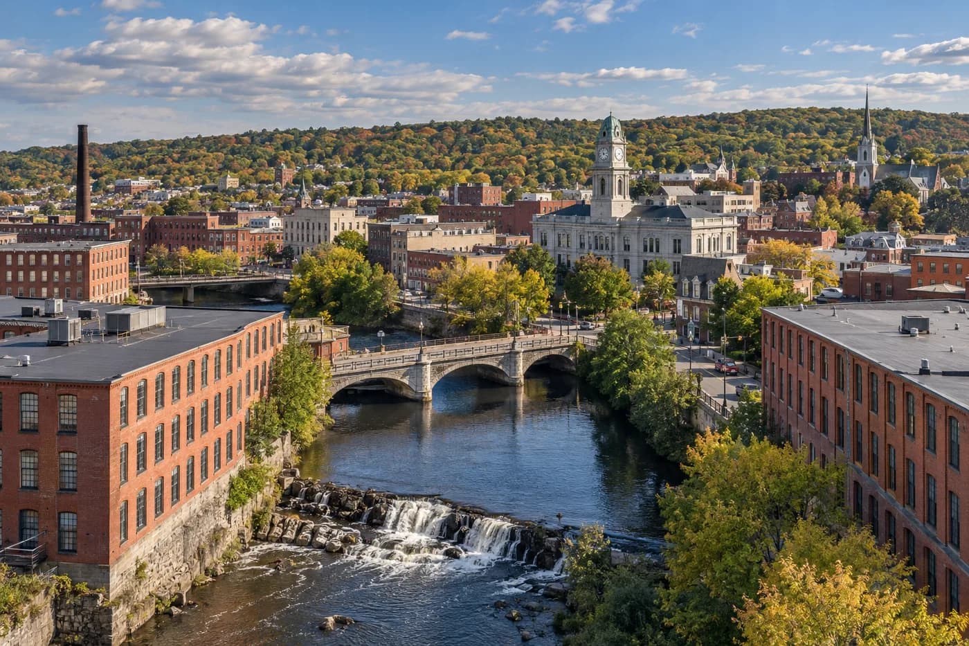 Woonsocket, Rhode Island cityscape