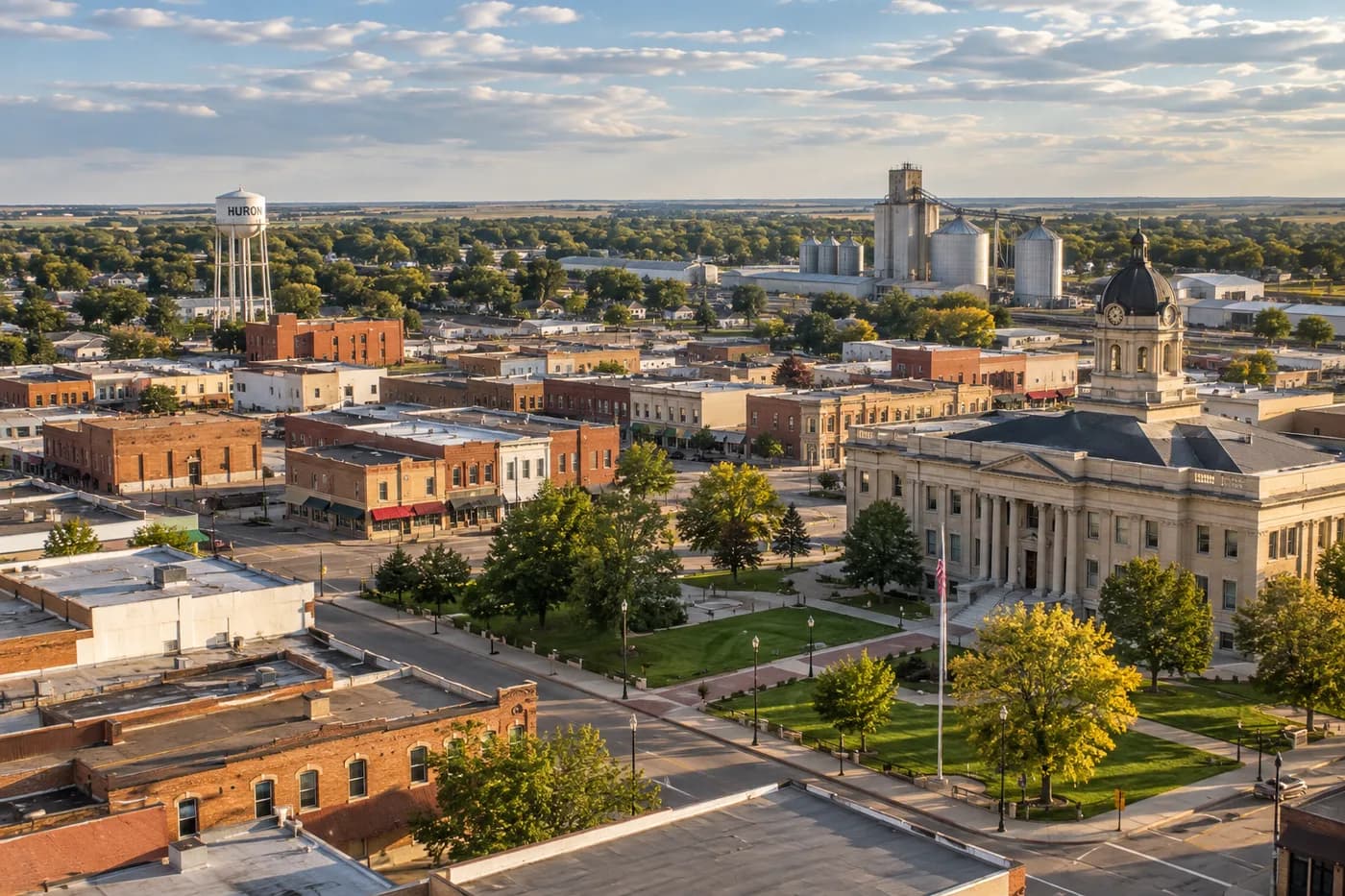 Huron, South Dakota cityscape