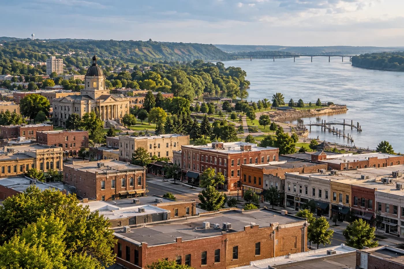 Yankton, South Dakota cityscape
