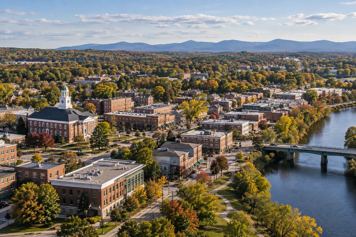 Essex Junction, Vermont cityscape