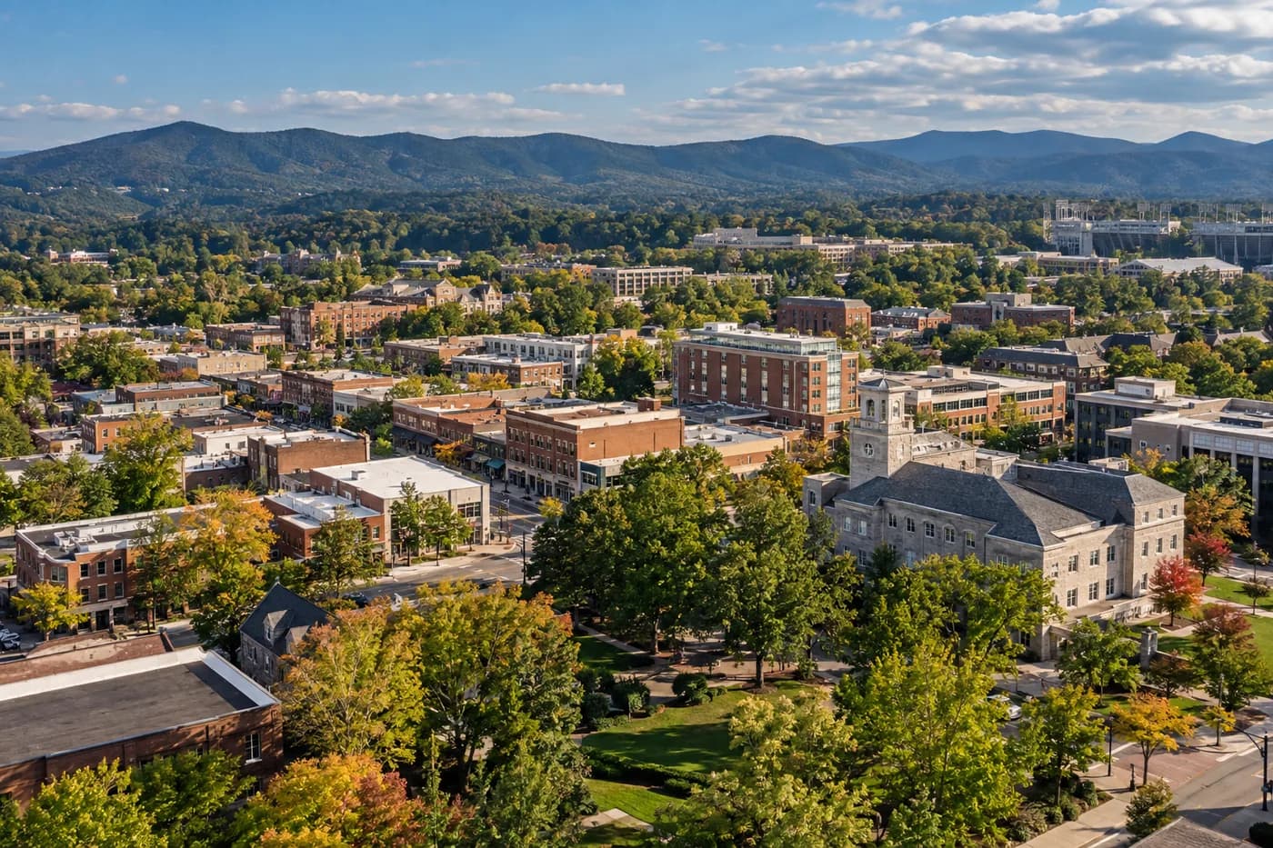 Blacksburg, Virginia cityscape