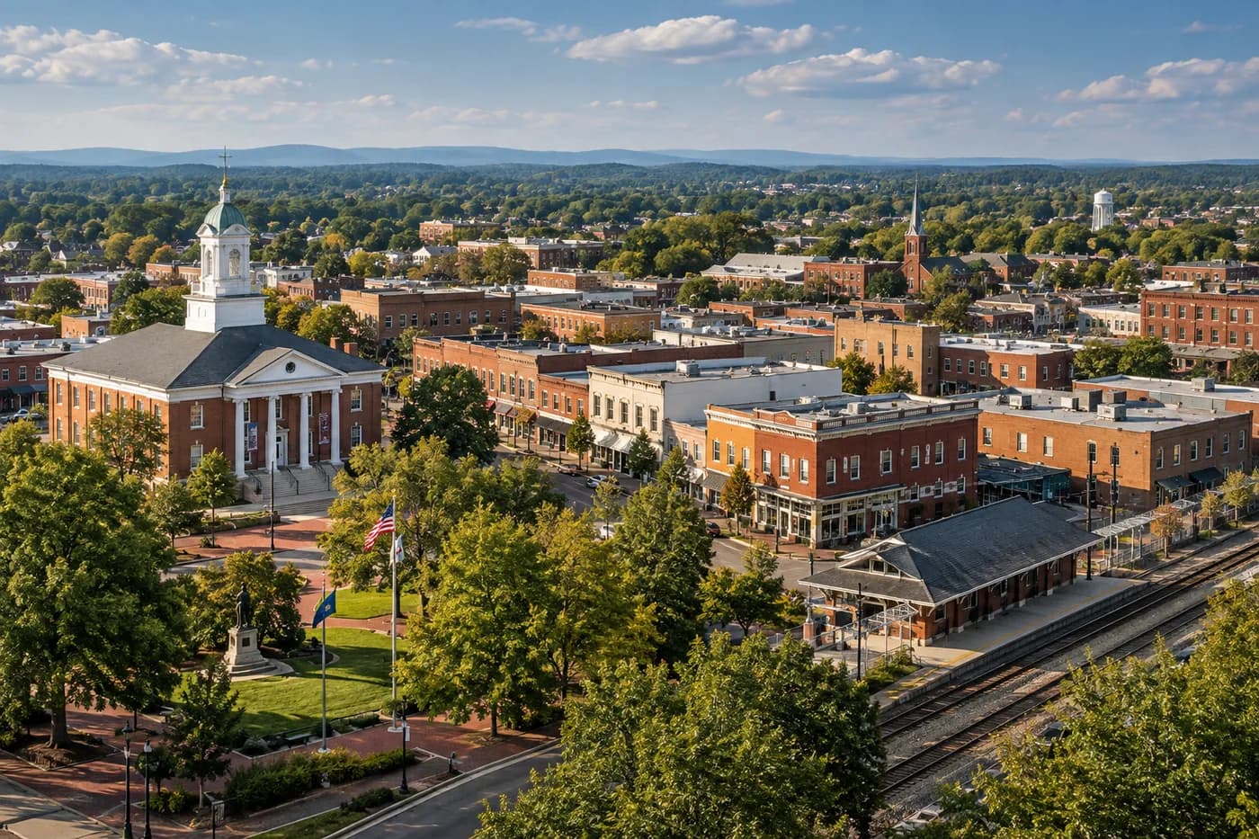 Manassas, Virginia cityscape