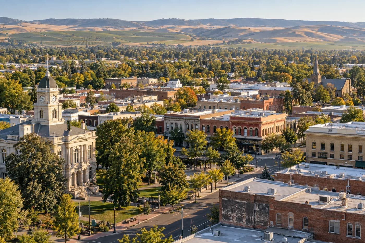 Walla Walla, Washington cityscape