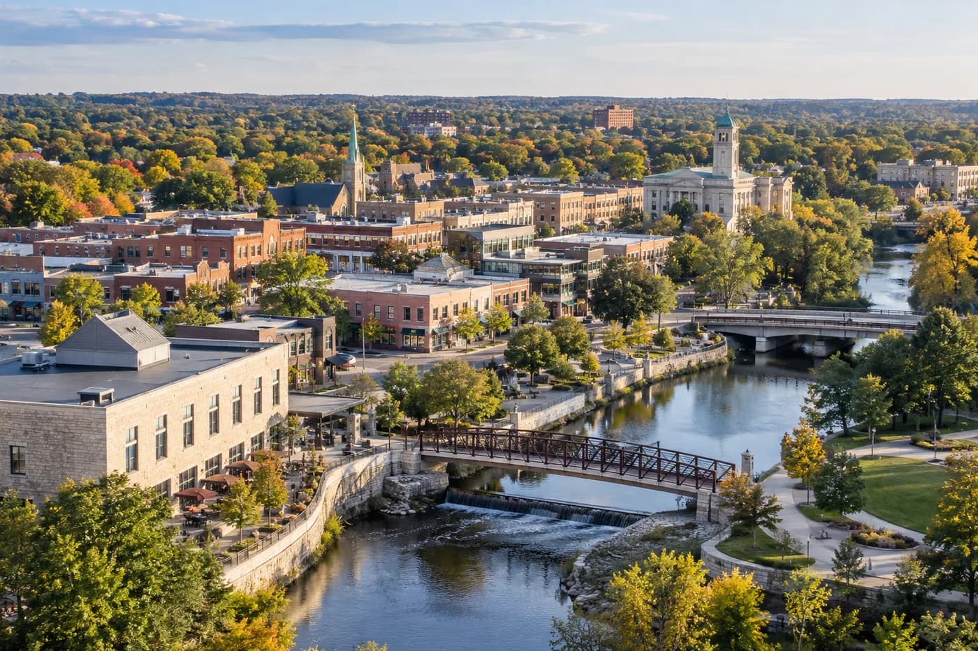 Wauwatosa, Wisconsin cityscape